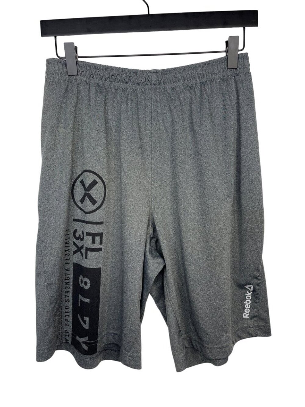 Reebok Boys Medium Gray Athletic Shorts Basketball Activewear Casual